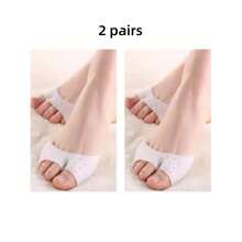 1 Pair/2 Pairs/3 Pairs Of White Honeycomb Breathable Silicone Protection Shoes For Protecting The Feet, Suitable For Both Men And Women In All Sizes.