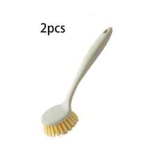 多功能洗碗刷厨房清洁刷不油腻长柄洗碗刷软毛锅刷工具 - 彩色 - 查看 10