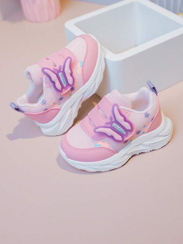 1 par de zapatos deportivos para niños, nuevos zapatos casuales de suela blanda para primavera/otoño para niños y niñas