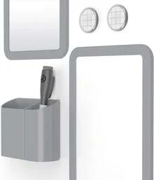 U Brands - Kit de accesorios para casillero, esencial para la vuelta a la escuela, gris, 6 piezas, incluye pizarrón blanca, espejo y suministros de organización - Rosa (rubor) - Ver 7