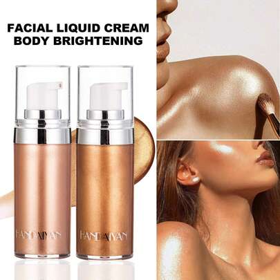 HANDAIYAN Sữa dưỡng thể bóng mượt & serum bắt sáng, tinh chất rạng rỡ lâu trôi, lý tưởng cho mùa hè, bãi biển, tiệc bể bơi, du lịch, lễ hội âm nhạc, quà tặng ngày Valentine, vẽ mặt, mỹ phẩm, phù hợp cho nữ, mùa đông/xuân, lý tưởng cho thời trang Y2K, thích hợp làm quà tặng sinh nhật/ngày Valentine/ngày của Mẹ, cần thiết cho các bữa tiệc, nhiều lựa chọn màu sắc đẹp nhất.