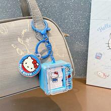 Sanrio Series Keychain - Hello Kitty Heart Emitting Animation Machine, Bag Charm, Key Ring Doll, Small Gift, Stress-Relief Handheld Toy, Compact & Lightweight, Translatable, Cute & Adorable Hello Kitty