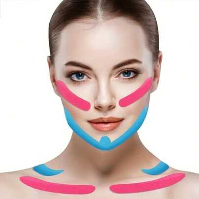 1 Stück 500cm Muskel-Fixierungsband, Sport Fitness Bandage, Fixierungsband, weiches atmungsaktives Gesichtsmuskelband, Sport Fitness Muskelband