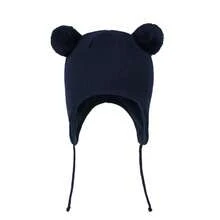 Cute Pom Pom Babys Winter Hat Infant Earflap Knit Warm Cap For Boys Girls Toddler Kids Thermal Lined Beanie