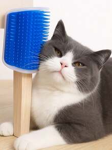 Escova de Parede Massageador com Catnip para Gatos - Multicolorido - Visão 5