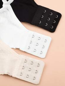 3pcs Seamless Bra Set With Bowknot, Wire-Free And Smooth Surface, Comfortable Women's Underwear, Lingerie