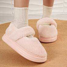 2025 Pantuflas cerradas con puntera térmica, suela gruesa y cálida, adecuadas para uso interior y exterior, diseño 2025 nuevo, forro térmico, versátil para mujeres