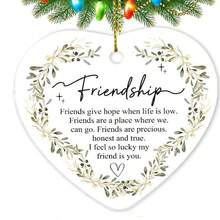 1PC Ozdoby świąteczne dla przyjaciół, dekoracja choinki, prezenty dla przyjaciółek