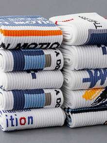 7 双男士百搭休闲运动篮球袜 - 彩色 - 查看 3