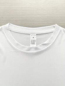 Camiseta estampada de moda y versátil - Blanco - Ver 3