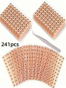 481pcs Natural Ear Acupuncture Stickers, Massage And Pressure Stickers, Self-Adhesive Ear Acupuncture Stickers, Durable Material, For Relaxation And Acupuncture Point Massage