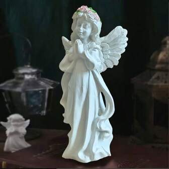 Nordic Style Christmas Gift Angel Figurine, Creative Home Desktop Craft Decoration, Festive Holiday Ornament, Unique Tabletop Home Decor Christmas Decorations Room Decor