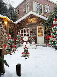 Solar Powered Bowknot Christmas Tree Stake Light - DIY Bow/String Lights/Bells, Independent Solar Panel, Solar Powered Outdoor Christmas Tree Lighting, Yard Decor, Multi-Color LED, Solar Stake, Suitable For Pathways, Patios, Walkways, Lawns, Yards, Christmas Decor (Cute Style), Mood Lighting, Garden Lights, Outdoor Waterproof IP65 Christmas Decor Fairy Lights, Mini Christmas Tree, Christmas Decor Gift, Best Gift For Couple, Best Gift For Christmas Decoration!