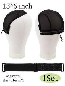 Nunify Wig Caps For Making Lace Wig With Drawstring Adjustable Mesh Cap With Adjust Silicone Nonslip Elastic Wig Band Weaving Cap With Drawstring For Making 4X4 5X5 13X4 13X6 Lace Front Wigs - Multicolor - View 14