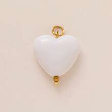 1件时尚精致INS不锈钢酒杯花鱼辣椒蝴蝶脸耳机DIY吊坠，镀18K金，不易氧化，适合情侣自由搭配 - 彩色 - 查看 20