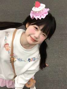 1 Stück süßer karierter Erdbeerkuchen Haarclip, Stoffornament für Geburtstagsfeiern, Fotoshootings, rosa Haarclips, Haarclips Klaue, Clips Haare, rosa Accessoires, Haarkrallen, Haarspange, Haarbarrettes, Haarzubehör, Valentinstag Accessoires, Kopfschmuck - Pink - Übersicht 3