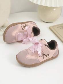 زوج جديد من أحذية الرياضة المطرزة للبنات، أحذية ذات نعل ناعم مانع للانزلاق، أحذية الجري للخارج، أحذية أطفال رضع وأطفال صغار، أنيقة ومتعددة الاستخدامات