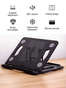 Adjustable Foldable Laptop Stand, Portable Laptop Riser Holder Compatible With 10-15.6 Inch Laptops Like, Surface, Chromebook, Pro, Ergonomic Design - One Size - View 7