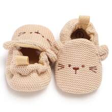 Newborn Infant Baby Shoes, Casual Boys Girls Printing Anti-Slip Flat Shoes For 0-18 Months - 棕色 - 查看 4