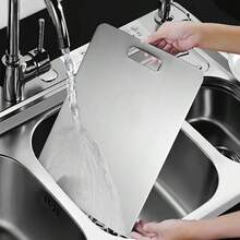 3pcs Stainless Steel Double-Sided Cutting Guide Round Chopping Board, Kneading Rolling Mat With Hanging Hole For Home Kitchen Cooking - 3 Pack - View 7