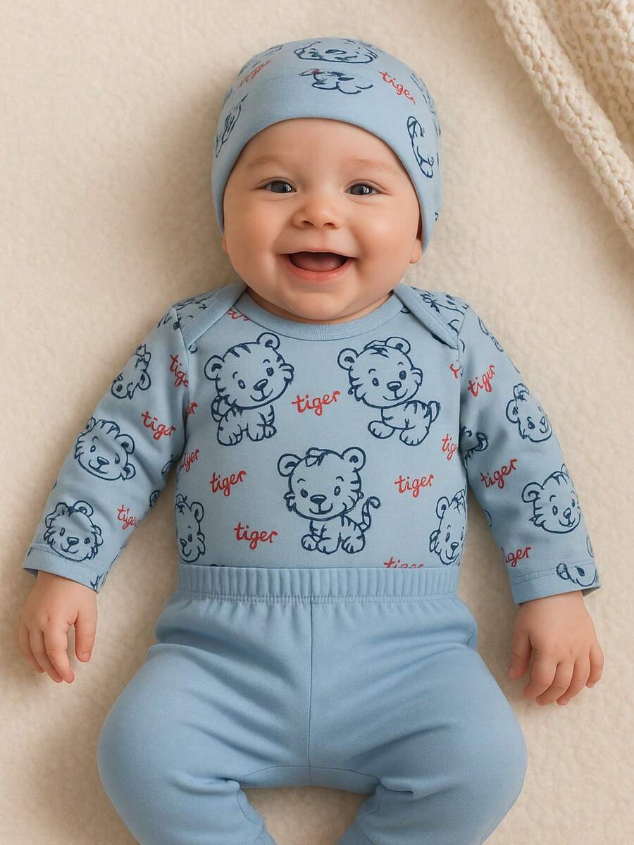 Boys Pajamas - Xanh và trắng - Xem 1