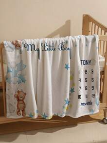 Individuelle Baby Meilenstein Decke, Cartoon Thema Baby Monats Meilenstein Decke, Baby Sport Kinderzimmer Decke, Baby Alters Decke, Baby Kalender Decke, Cartoon Thema Baby Foto Decke