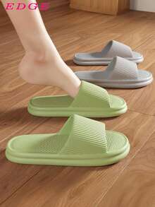 男女通用EVA拖鞋 - 软底室内拖鞋，适合居家、浴室、海滩等场所，时尚简约休闲风格，流行设计，经典单品，多种颜色可选，可爱拖鞋【新款高端版】，轻便不累脚，四季皆宜 - 2雙鞋-黑色+卡其色 - 查看 8