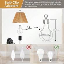 Rattan Lamp Shades Set Of 2 Small Lamp Shades For Table Lamps 5.5 Top X 10 Bottom X 6.6 High Wicker Lamp Shade Replacement For Bedroom Hand Woven Lampshade Spider Bulb Clip Adapters Included - 棕藤 - 查看 5