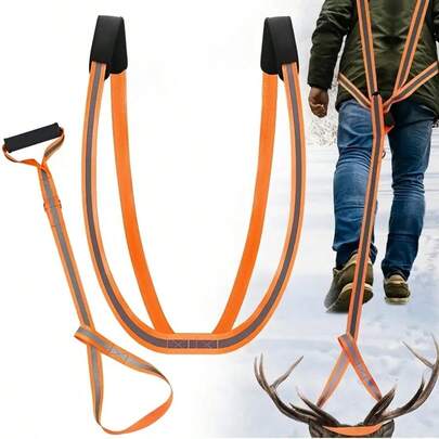1 Set Of Heavy Deer Towing Suit, PA Nylon Outdoor Hunting Equipment, With Reflective Belt And Soft Handle, Used For Deer Towing Rope, Necessary Deer Hunting Accessories For Hunters.