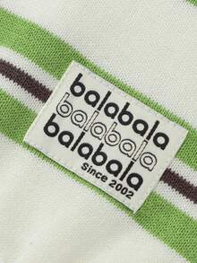 Balabala 2026 Spring/Autumn New Tween Boy Striped Crew Neck Casual Loose Knit Sweater - White Green Tone - View 6