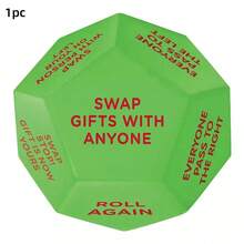 1/2/3 Stücke Weihnachtsmann Geschenk Austausch Würfel - 12-seitiges Weihnachtsparty Spiel, mit Feiertags Designs, 3x3x3 Zoll Plastikwürfel, geeignet für Familienunterhaltung, Weihnachtsgeschenkideen, Weihnachtsparty Zubehör, Weihnachtsdekoration, Weihnachtsparty Deko, Weihnachtsparty Spiele