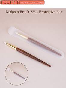 1支 FLUFFIN E09 眼影晕染刷，眼影晕染眼线细节化妆刷，100% 细尖山羊毛，铜箍和非洲红木手柄，化妆工具，眉刷，眼影刷，螺旋刷，赠品 - 紅木色 - 查看 10