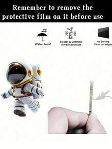 1 Astronaut Pattern 2D Acrylic Keychain, Car Rearview Mirror Ornament, Suitable For Bags, Keychains, And Interior Decoration, Is The Perfect Choice For Space Enthusiasts, As Well As The Best Gift For Father's Day, Graduation Season, Birthdays, Halloween, Christmas Decorations, Holiday Gifts Bag Charms Car Accessories Teacher Friend Sister Gift Ideas - Multicolor - View 8