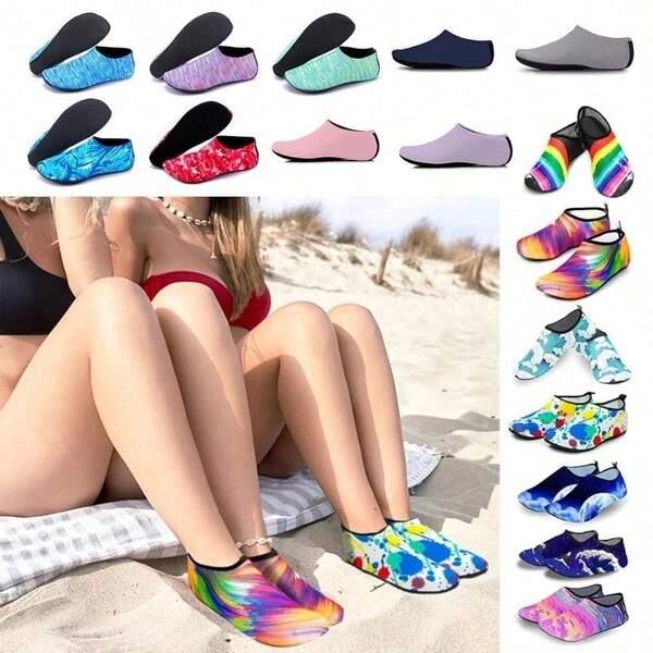 Men Beach Aqua Socks Women Swimming Water Sport Barefoot Sneaker Gym Yoga Fitness Dance Swim Surfing Diving Snorkeling Shoes