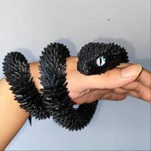 3D Printed Snake, 60cm Snake Ornament Ornament, Halloween Or Christmas Gift, 3D Printed Snake Pet With Movable Joints