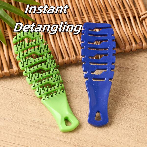 Breathable Comb, Portable Anti-Static One-Piece Comb, Dry & Wet Use, Travel Essential, Ultra-Light Hollow Comb, Can Be Hung For Storage, Scalp Massage, Say Goodbye To Frizz And Tangles, Bathroom Use, Quick-Drying Drainage Hollow Comb, Perfect Gift For Family And Friends