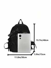 Damen Mode Rucksäcke Schulrucksack Büchertasche Lässig Daypack Wanderrucksack tragbar Festival Großer Kapazität Wanderrucksack Wochenend-Reiserucksack Universitäts Tasche Nylon Segeltuch Großer Rucksack Sommer Tasche Urlaubsnotwendigkeiten Reisenotwendigkeiten
