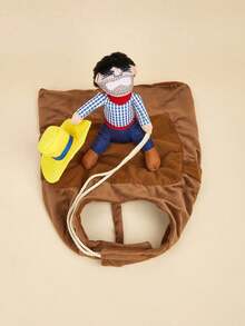 Pet Horse Riding Costume, Halloween Outfit For Dogs Halloween Halloween Costumes - Brown - View 4