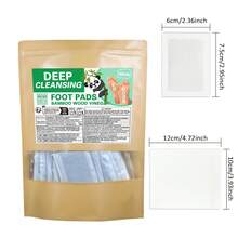 30/50 parches para los pies, parches de moxibustión de artemisa natural para los pies, parches desintoxicantes, parches de reflexología herbaria y acupresión adhesivos para una limpieza profunda, mejorar el sueño, aliviar la fatiga, el estrés, el dolor corporal, con ingredientes a base de plantas para hombres y mujeres, usar después de remojar los pies para un efecto mejorado, cuidado de los pies y el Body