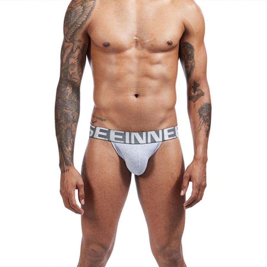 Men's Thong Sports Sexy Breathable Cross-Border Underwear New Style Lingerie Foreign Trade Erotic Gay Double Thong T-Pants For Men