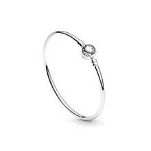 PANDORA 潘朵拉 銀色圓夢手鐲925銀DIY手鍊情侶基礎手鍊925銀手鍊女友禮物生日禮物聖誕禮物母親節禮物開學禮物590713 - 銀色 - 查看 8