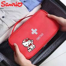 Sanrio 1 حقيبة تخزين الأدوية من سانريو، حقيبة طبية، حقيبة تخزين طقم الإسعافات الأولية المحمولة، مناسبة للسفر والطوارئ الخارجية. حقيبة تخزين الأدوية المحمولة، للسفر والطوارئ. حقيبة تخزين الأدوية المحمولة مثالية للسفر.