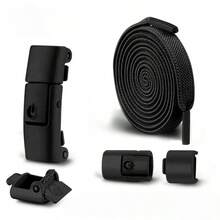 أربطة أحذية مرنة متعددة الألوان بدون ربط، أربطة أحذية بأزرار ضغط ملونة، أربطة أحذية واسعة بعرض 8 مم مناسبة للبالغين، مناسبة للأحذية الرياضية والأحذية المسطحة، لمختلف المجموعات