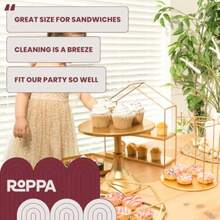 MANGORA BRANDS Gold Cake Stand Set 6Piece Dessert Display Set For Wedding Birthday Or Party Metal Gold Cake Stands For Dessert Table Elegant Tiered Serving Trays By Roppa10 - Gold - View 7