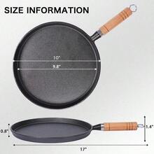 Senmeo Cast - Iron Non - Stick Frying Pan - Ideal For Steaks, Pancakes And Dumplings | Food - Grade Coating | Durable And High - Temperature - Resistant Cookware | Perfect Kitchen Gift For Valentine's Day/Christmas