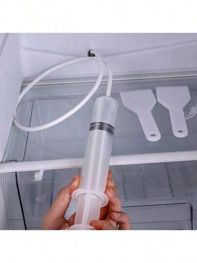 Juego de 6/5 piezas Herramientas de limpieza para desatascar y limpiar el drenaje del refrigerador, cepillo para el orificio y limpiador de salida de agua para el hogar