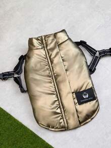 Haustierkleidung Hundeweste Herbst/Winter Neue Katzen Haustierkleidung Fleece T-Shirt Wasserdichte Haustierzubehör - Gold - Übersicht 12