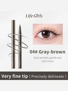 Ultra Fine Eyeliner Waterproof, Sweat-Resistant, Smudge-Proof, Smooth Liquid Eyeliner Pencil Suitable For Beginners,1Count