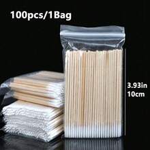 500支/200支/100支/包 一次性木质微型睫毛刷，不掉毛，睫毛嫁接工具和胶水卸除器，迷你化妆刷，眉刷，眼影刷，螺旋刷，赠品 - 彩色 - 查看 16