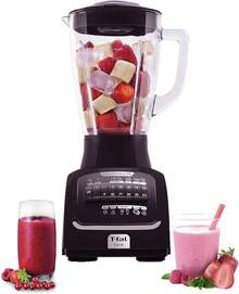 -fal Licuadora 12 Velocidades Infinyforce XL con Vaso de Vidrio de 2.2 Litros, 550, con tecnología Powelix y acople Carbon Drive, haz deliciosas recetas como smoothies y frappes, Roja, LN8225MX - Negro - Ver 13